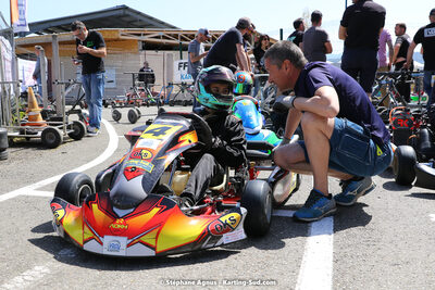 16 & 17/04/2022 : 3ème manche du Championnat du Sud 2022 au circuit d’Aigues-Vives (photos Stéphane Agnus) 2022 — karting