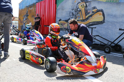 16 & 17/04/2022 : 3ème manche du Championnat du Sud 2022 au circuit d’Aigues-Vives (photos Stéphane Agnus) 2022 — karting