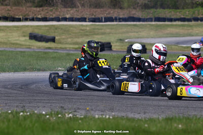 16 & 17/04/2022 : 3ème manche du Championnat du Sud 2022 au circuit d’Aigues-Vives (photos Stéphane Agnus) 2022 — karting