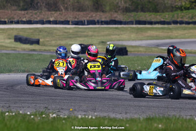 16 & 17/04/2022 : 3ème manche du Championnat du Sud 2022 au circuit d’Aigues-Vives (photos Stéphane Agnus) 2022 — karting