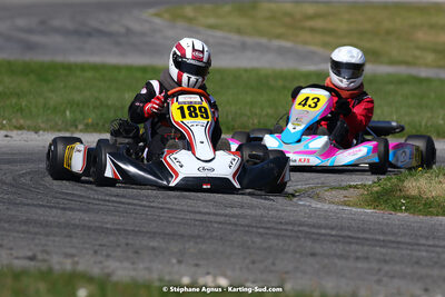 16 & 17/04/2022 : 3ème manche du Championnat du Sud 2022 au circuit d’Aigues-Vives (photos Stéphane Agnus) 2022 — karting