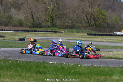 16 & 17/04/2022 : 3ème manche du Championnat du Sud 2022 au circuit d’Aigues-Vives (photos Stéphane Agnus) 2022 — karting