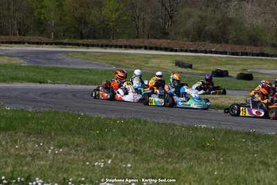 16 & 17/04/2022 : 3ème manche du Championnat du Sud 2022 au circuit d’Aigues-Vives (photos Stéphane Agnus) 2022 — karting