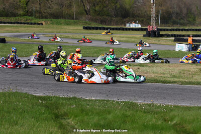 16 & 17/04/2022 : 3ème manche du Championnat du Sud 2022 au circuit d’Aigues-Vives (photos Stéphane Agnus) 2022 — karting