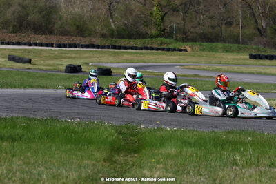 16 & 17/04/2022 : 3ème manche du Championnat du Sud 2022 au circuit d’Aigues-Vives (photos Stéphane Agnus) 2022 — karting