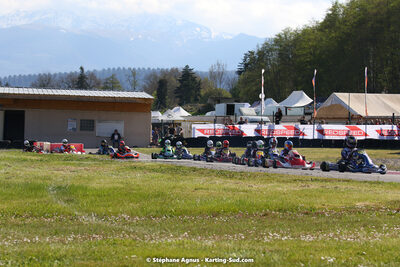 16 & 17/04/2022 : 3ème manche du Championnat du Sud 2022 au circuit d’Aigues-Vives (photos Stéphane Agnus) 2022 — karting