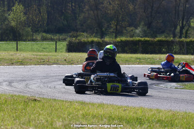 16 & 17/04/2022 : 3ème manche du Championnat du Sud 2022 au circuit d’Aigues-Vives (photos Stéphane Agnus) 2022 — karting