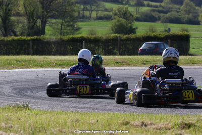 16 & 17/04/2022 : 3ème manche du Championnat du Sud 2022 au circuit d’Aigues-Vives (photos Stéphane Agnus) 2022 — karting