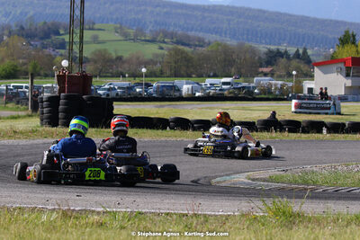 16 & 17/04/2022 : 3ème manche du Championnat du Sud 2022 au circuit d’Aigues-Vives (photos Stéphane Agnus) 2022 — karting