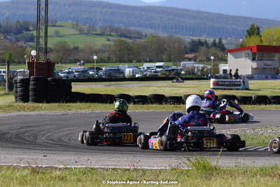 16 & 17/04/2022 : 3ème manche du Championnat du Sud 2022 au circuit d’Aigues-Vives (photos Stéphane Agnus) 2022 — karting