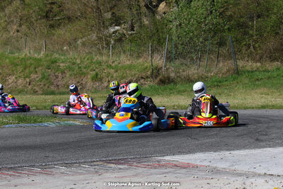 16 & 17/04/2022 : 3ème manche du Championnat du Sud 2022 au circuit d’Aigues-Vives (photos Stéphane Agnus) 2022 — karting