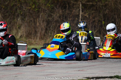 16 & 17/04/2022 : 3ème manche du Championnat du Sud 2022 au circuit d’Aigues-Vives (photos Stéphane Agnus) 2022 — karting