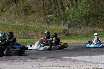 16 & 17/04/2022 : 3ème manche du Championnat du Sud 2022 au circuit d’Aigues-Vives (photos Stéphane Agnus) 2022 — karting