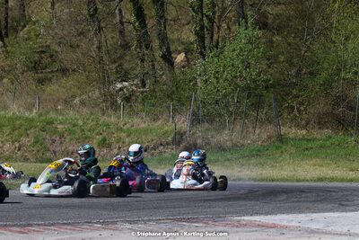 16 & 17/04/2022 : 3ème manche du Championnat du Sud 2022 au circuit d’Aigues-Vives (photos Stéphane Agnus) 2022 — karting