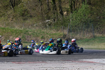 16 & 17/04/2022 : 3ème manche du Championnat du Sud 2022 au circuit d’Aigues-Vives (photos Stéphane Agnus) 2022 — karting