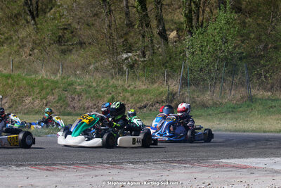 16 & 17/04/2022 : 3ème manche du Championnat du Sud 2022 au circuit d’Aigues-Vives (photos Stéphane Agnus) 2022 — karting