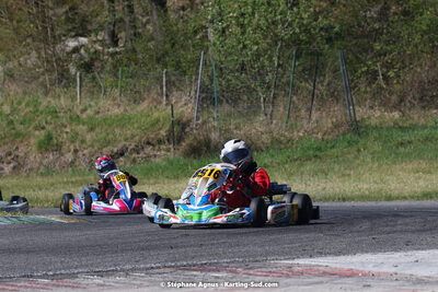 16 & 17/04/2022 : 3ème manche du Championnat du Sud 2022 au circuit d’Aigues-Vives (photos Stéphane Agnus) 2022 — karting