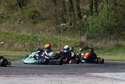 16 & 17/04/2022 : 3ème manche du Championnat du Sud 2022 au circuit d’Aigues-Vives (photos Stéphane Agnus) 2022 — karting