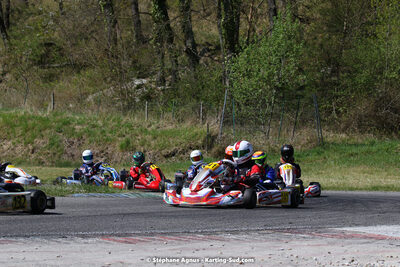 16 & 17/04/2022 : 3ème manche du Championnat du Sud 2022 au circuit d’Aigues-Vives (photos Stéphane Agnus) 2022 — karting