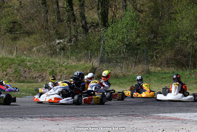 16 & 17/04/2022 : 3ème manche du Championnat du Sud 2022 au circuit d’Aigues-Vives (photos Stéphane Agnus) 2022 — karting