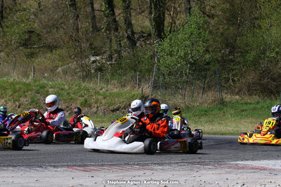 16 & 17/04/2022 : 3ème manche du Championnat du Sud 2022 au circuit d’Aigues-Vives (photos Stéphane Agnus) 2022 — karting