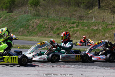 16 & 17/04/2022 : 3ème manche du Championnat du Sud 2022 au circuit d’Aigues-Vives (photos Stéphane Agnus) 2022 — karting