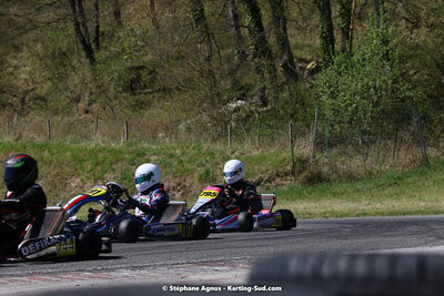 16 & 17/04/2022 : 3ème manche du Championnat du Sud 2022 au circuit d’Aigues-Vives (photos Stéphane Agnus) 2022 — karting