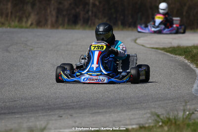 16 & 17/04/2022 : 3ème manche du Championnat du Sud 2022 au circuit d’Aigues-Vives (photos Stéphane Agnus) 2022 — karting