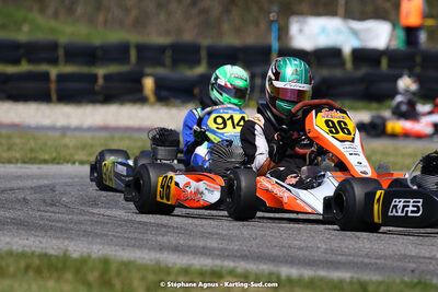 16 & 17/04/2022 : 3ème manche du Championnat du Sud 2022 au circuit d’Aigues-Vives (photos Stéphane Agnus) 2022 — karting