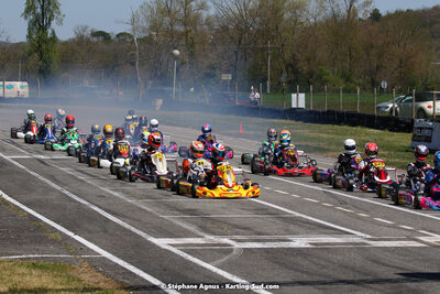 16 & 17/04/2022 : 3ème manche du Championnat du Sud 2022 au circuit d’Aigues-Vives (photos Stéphane Agnus) 2022 — karting