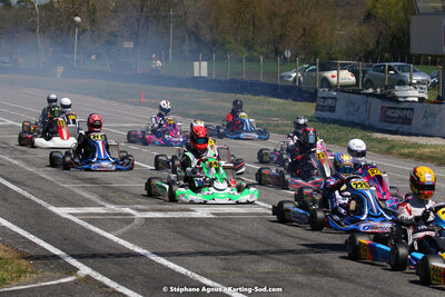 16 & 17/04/2022 : 3ème manche du Championnat du Sud 2022 au circuit d’Aigues-Vives (photos Stéphane Agnus) 2022 — karting