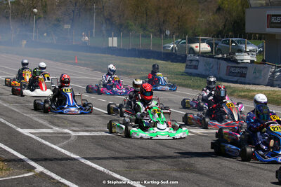 16 & 17/04/2022 : 3ème manche du Championnat du Sud 2022 au circuit d’Aigues-Vives (photos Stéphane Agnus) 2022 — karting