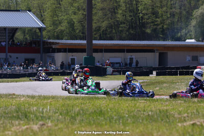16 & 17/04/2022 : 3ème manche du Championnat du Sud 2022 au circuit d’Aigues-Vives (photos Stéphane Agnus) 2022 — karting