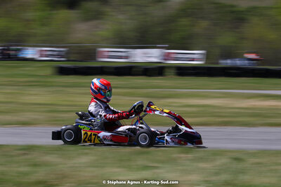 16 & 17/04/2022 : 3ème manche du Championnat du Sud 2022 au circuit d’Aigues-Vives (photos Stéphane Agnus) 2022 — karting