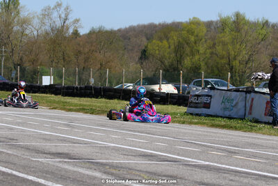 16 & 17/04/2022 : 3ème manche du Championnat du Sud 2022 au circuit d’Aigues-Vives (photos Stéphane Agnus) 2022 — karting