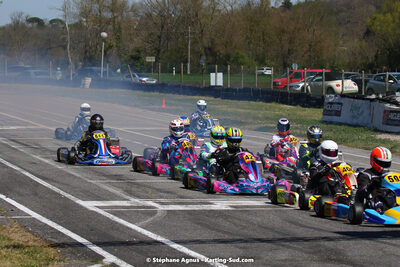 16 & 17/04/2022 : 3ème manche du Championnat du Sud 2022 au circuit d’Aigues-Vives (photos Stéphane Agnus) 2022 — karting