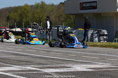 16 & 17/04/2022 : 3ème manche du Championnat du Sud 2022 au circuit d’Aigues-Vives (photos Stéphane Agnus) 2022 — karting