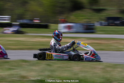 16 & 17/04/2022 : 3ème manche du Championnat du Sud 2022 au circuit d’Aigues-Vives (photos Stéphane Agnus) 2022 — karting