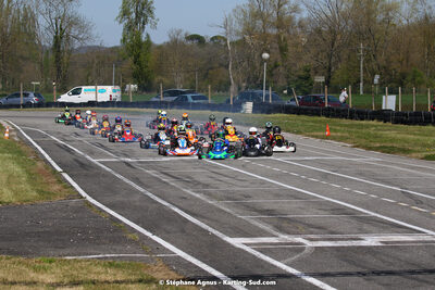 16 & 17/04/2022 : 3ème manche du Championnat du Sud 2022 au circuit d’Aigues-Vives (photos Stéphane Agnus) 2022 — karting