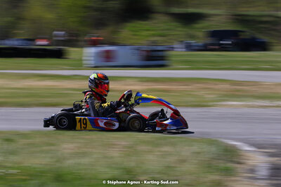 16 & 17/04/2022 : 3ème manche du Championnat du Sud 2022 au circuit d’Aigues-Vives (photos Stéphane Agnus) 2022 — karting
