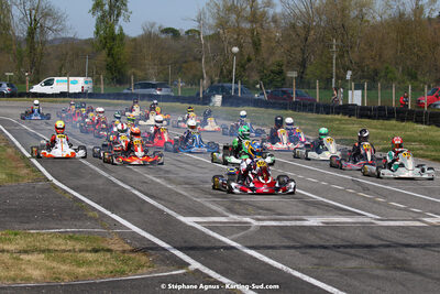 16 & 17/04/2022 : 3ème manche du Championnat du Sud 2022 au circuit d’Aigues-Vives (photos Stéphane Agnus) 2022 — karting