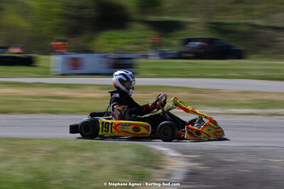 16 & 17/04/2022 : 3ème manche du Championnat du Sud 2022 au circuit d’Aigues-Vives (photos Stéphane Agnus) 2022 — karting