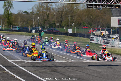 16 & 17/04/2022 : 3ème manche du Championnat du Sud 2022 au circuit d’Aigues-Vives (photos Stéphane Agnus) 2022 — karting