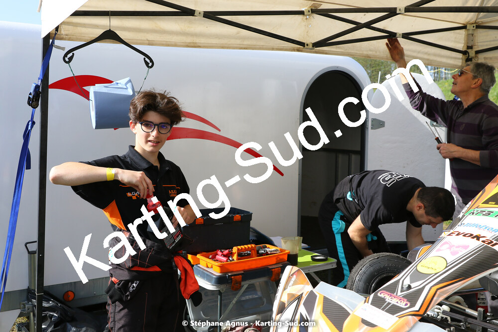 16 & 17/04/2022 : 3ème manche du Championnat du Sud 2022 au circuit d’Aigues-Vives (photos Stéphane Agnus) 2022 — karting