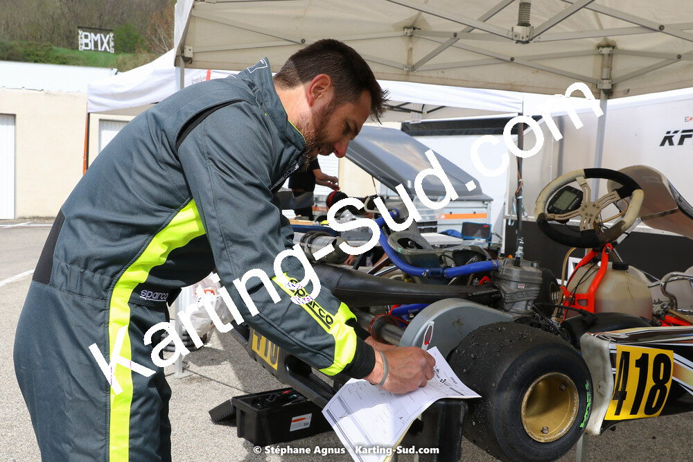 16 & 17/04/2022 : 3ème manche du Championnat du Sud 2022 au circuit d’Aigues-Vives (photos Stéphane Agnus) 2022 — karting