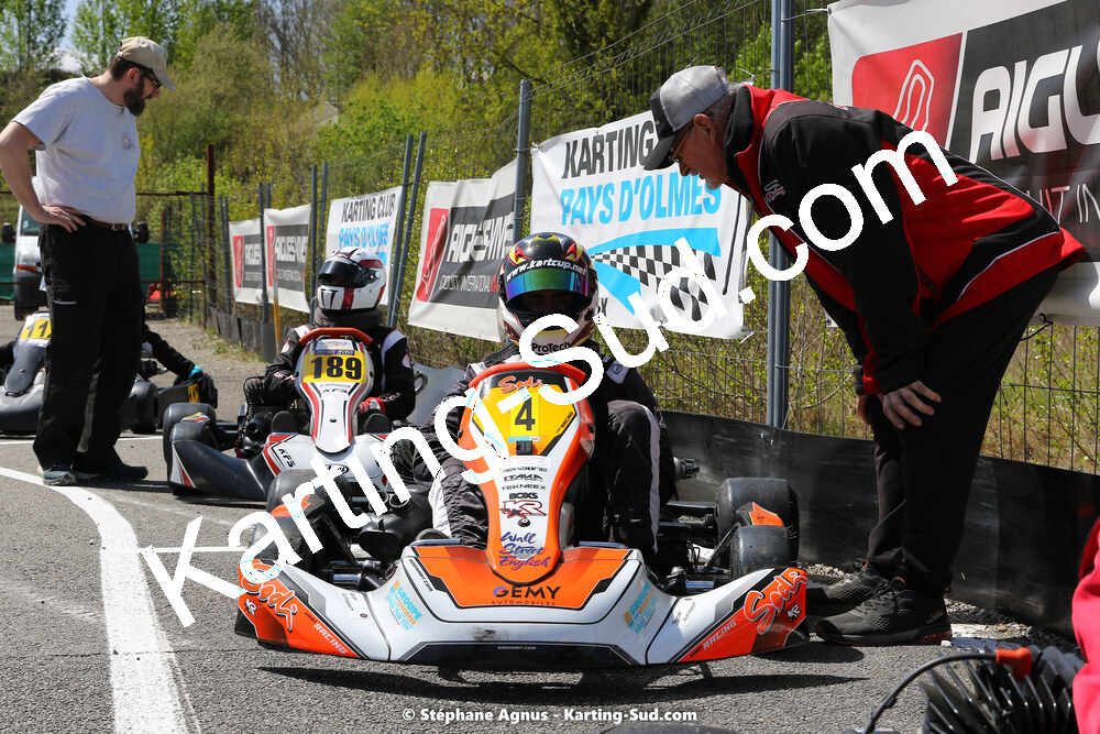 16 & 17/04/2022 : 3ème manche du Championnat du Sud 2022 au circuit d’Aigues-Vives (photos Stéphane Agnus) 2022 — karting