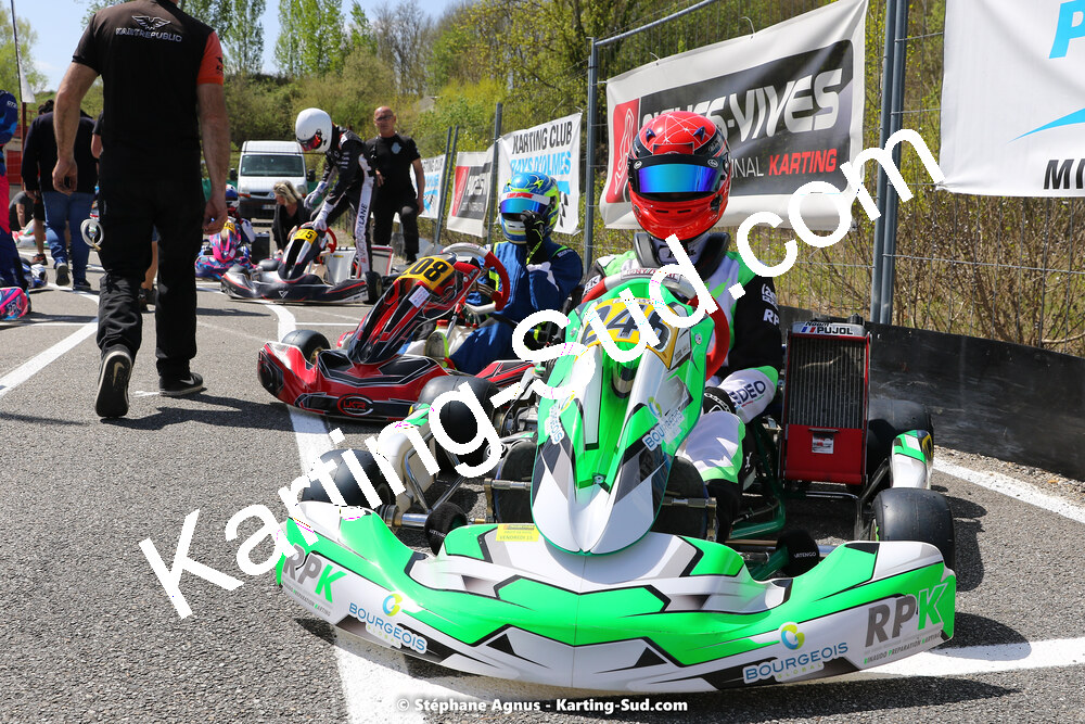 16 & 17/04/2022 : 3ème manche du Championnat du Sud 2022 au circuit d’Aigues-Vives (photos Stéphane Agnus) 2022 — karting