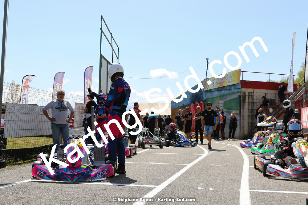 16 & 17/04/2022 : 3ème manche du Championnat du Sud 2022 au circuit d’Aigues-Vives (photos Stéphane Agnus) 2022 — karting