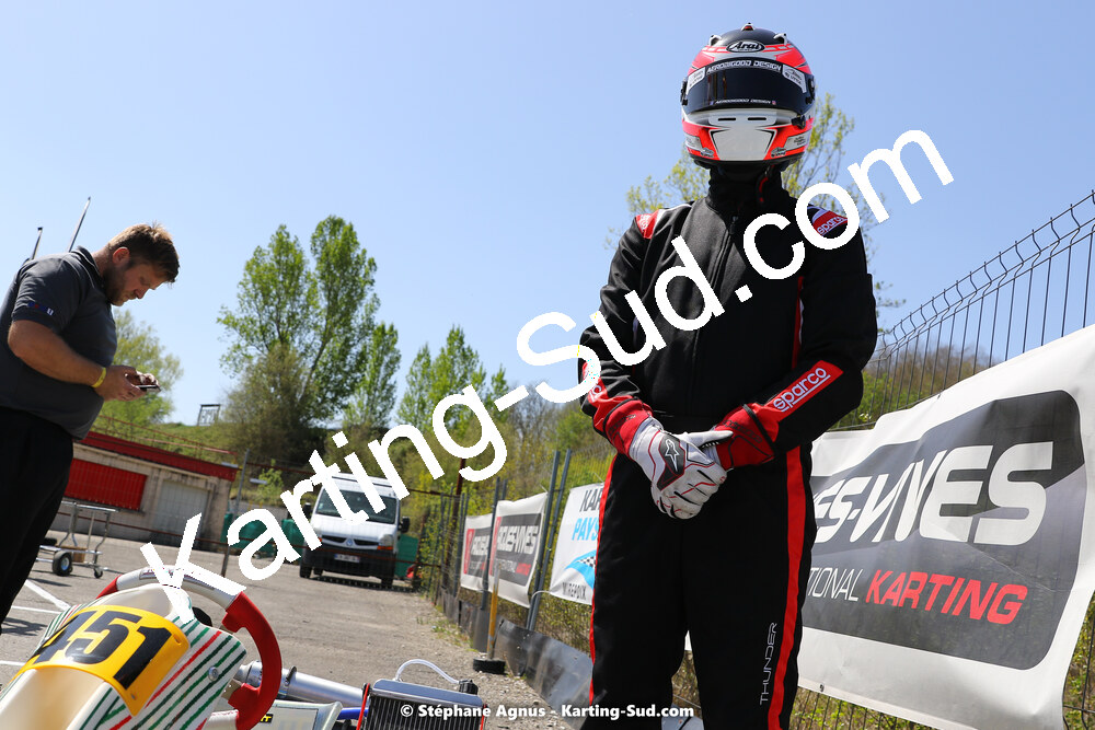 16 & 17/04/2022 : 3ème manche du Championnat du Sud 2022 au circuit d’Aigues-Vives (photos Stéphane Agnus) 2022 — karting