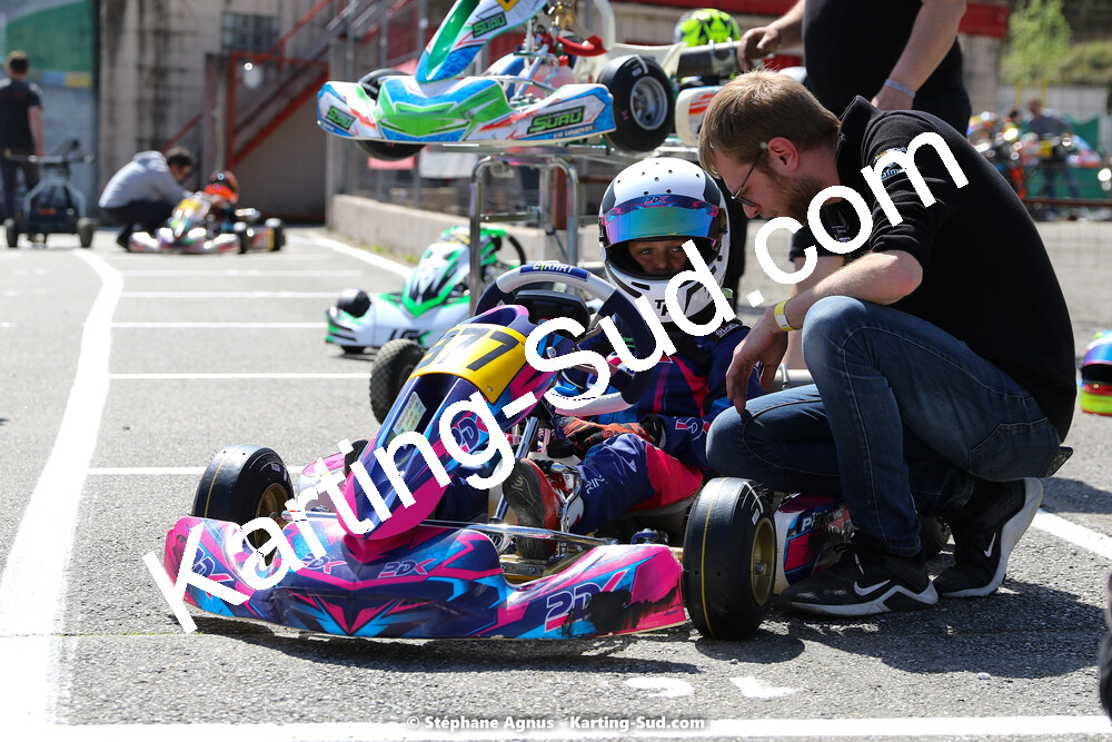 16 & 17/04/2022 : 3ème manche du Championnat du Sud 2022 au circuit d’Aigues-Vives (photos Stéphane Agnus) 2022 — karting